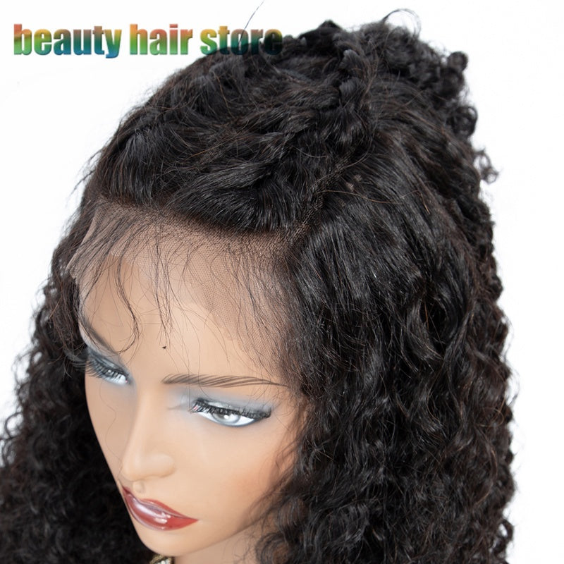 Brazilian Kinky Curly Lace Front Human Hair Wig – Natural Texture & Full Look