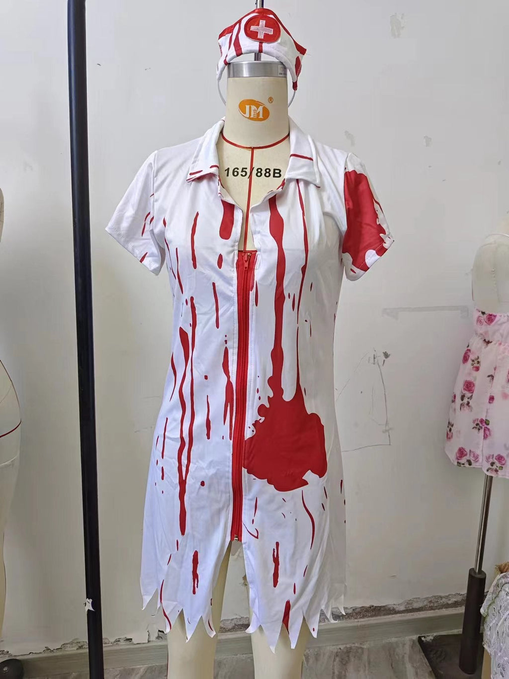 Women’s Vampire Nurse Halloween Costume – Ghost Nurse Role-Play Costume Set