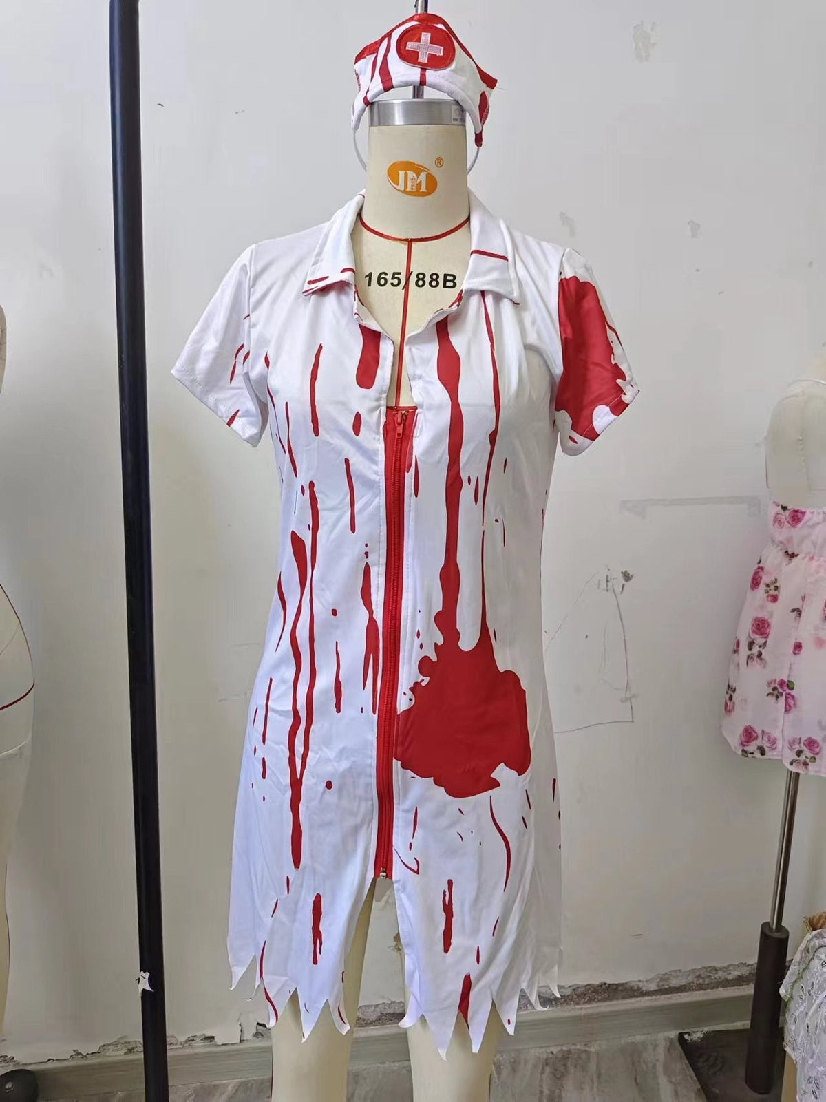 Women’s Vampire Nurse Halloween Costume – Ghost Nurse Role-Play Costume Set
