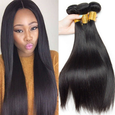 Brazilian Virgin Hair Straight Hair Bundles – Natural Human Hair Weave