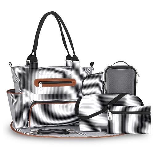 8-Piece Baby Diaper Bag Set – Complete Nappy Changing & Travel Essentials