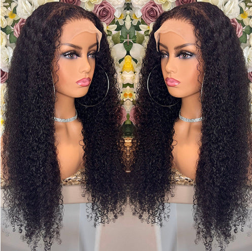 Brazilian Kinky Curly Lace Front Human Hair Wig – Natural Texture & Full Look