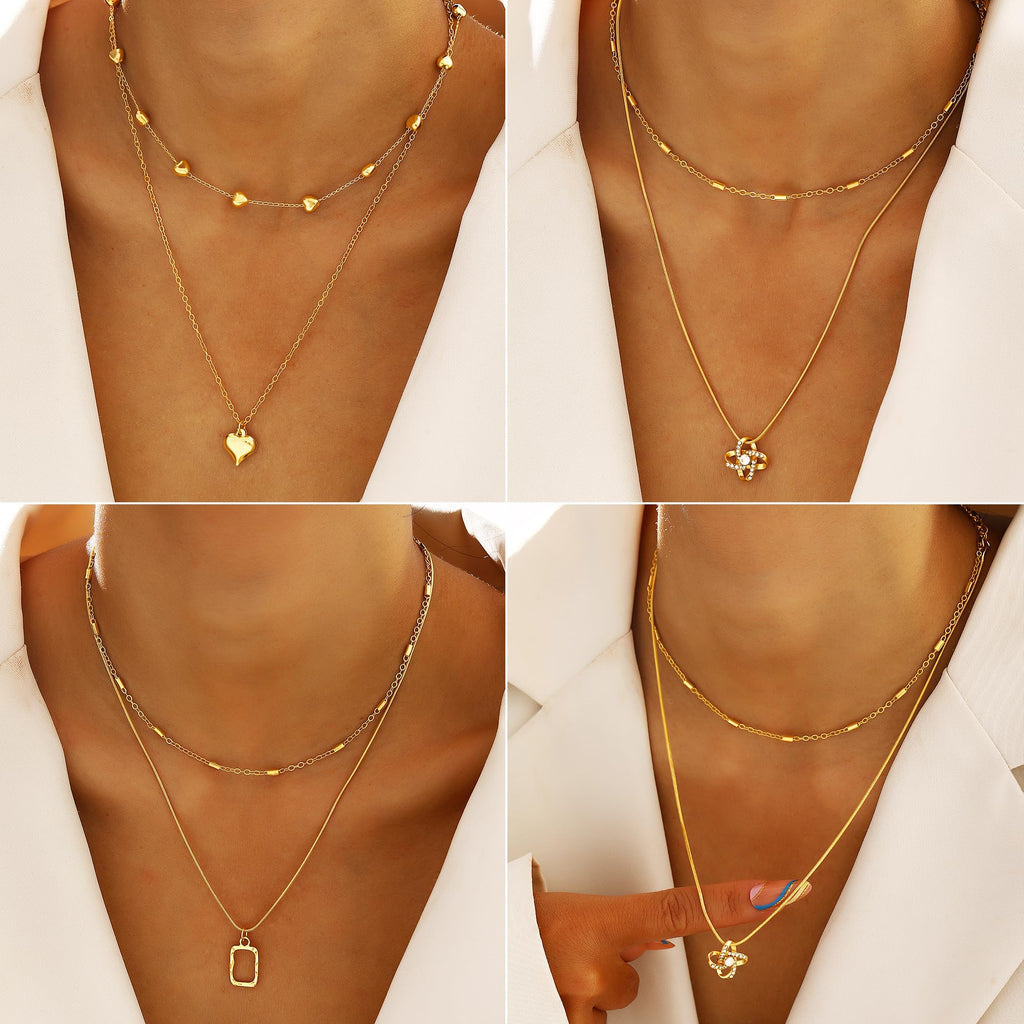 68-Piece Gold Jewelry Set for Women – Necklaces, Bracelets, Earrings & Rings