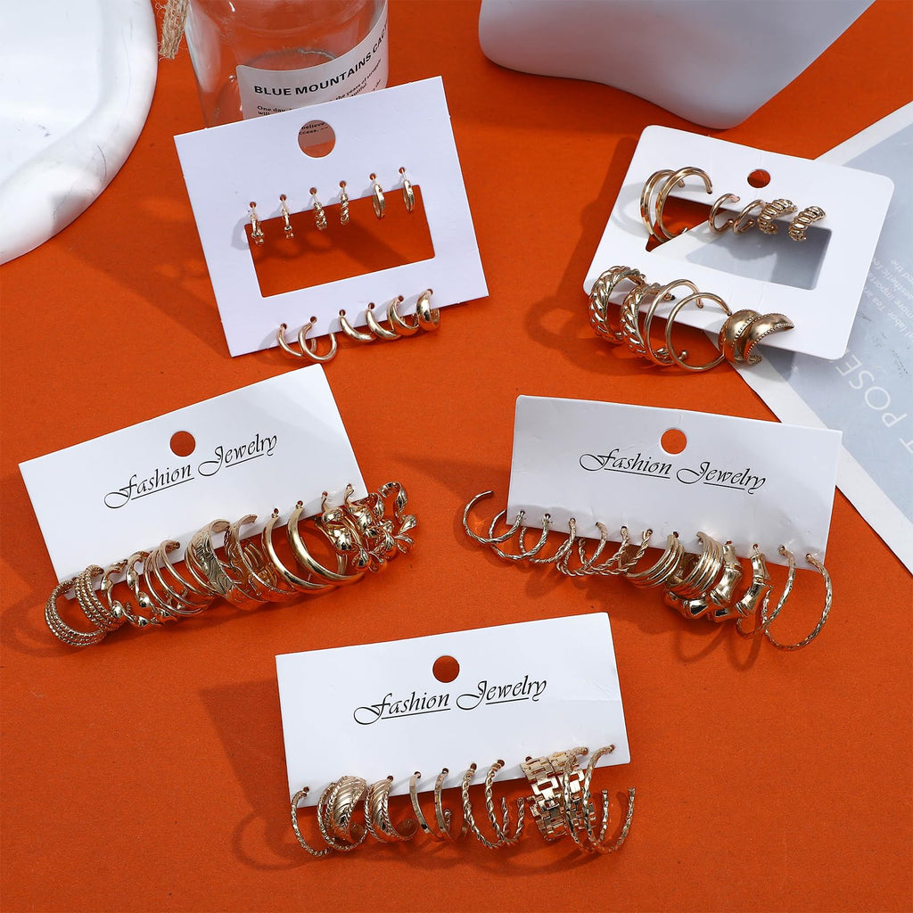 69-Piece Gold Jewelry Set for Women | Necklaces, Bracelets & Earrings