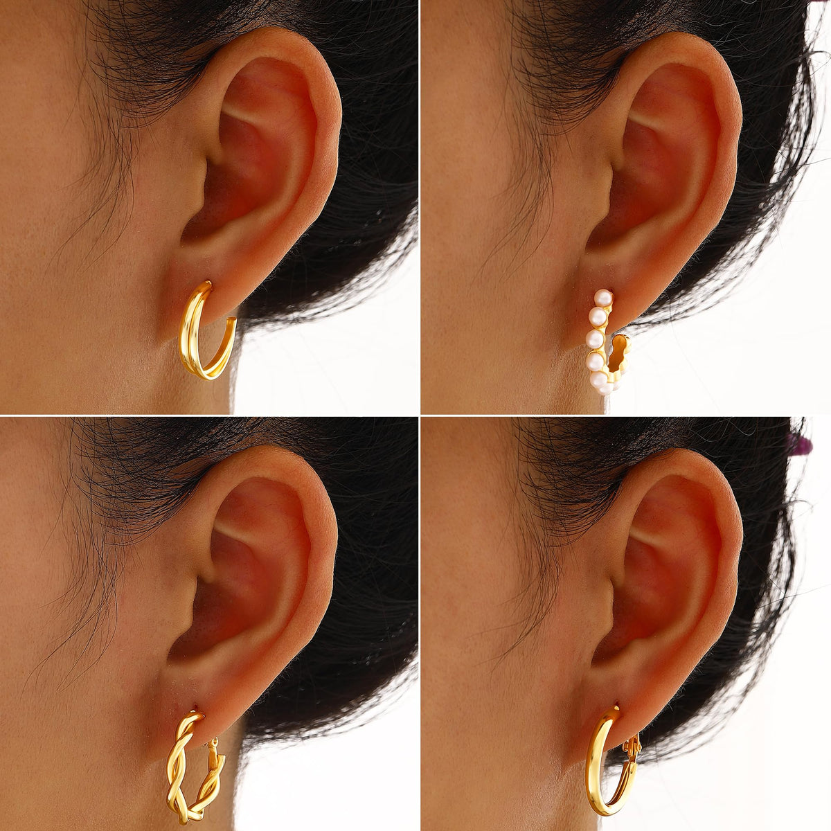 68-Piece Gold Jewelry Set for Women – Necklaces, Bracelets, Earrings & Rings