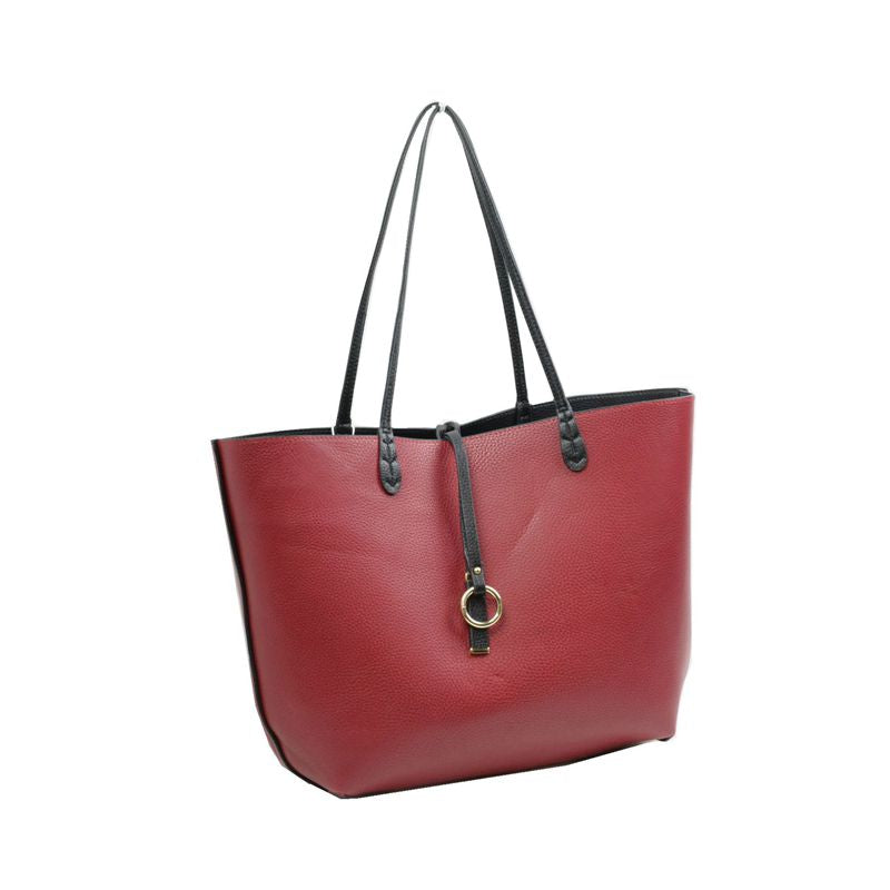 Women’s Reversible Vegan Leather Tote Bag – Soft Shoulder & Crossbody Handbag