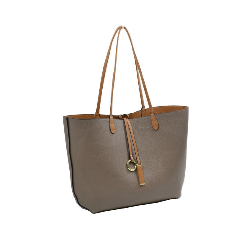 Women’s Reversible Vegan Leather Tote Bag – Soft Shoulder & Crossbody Handbag