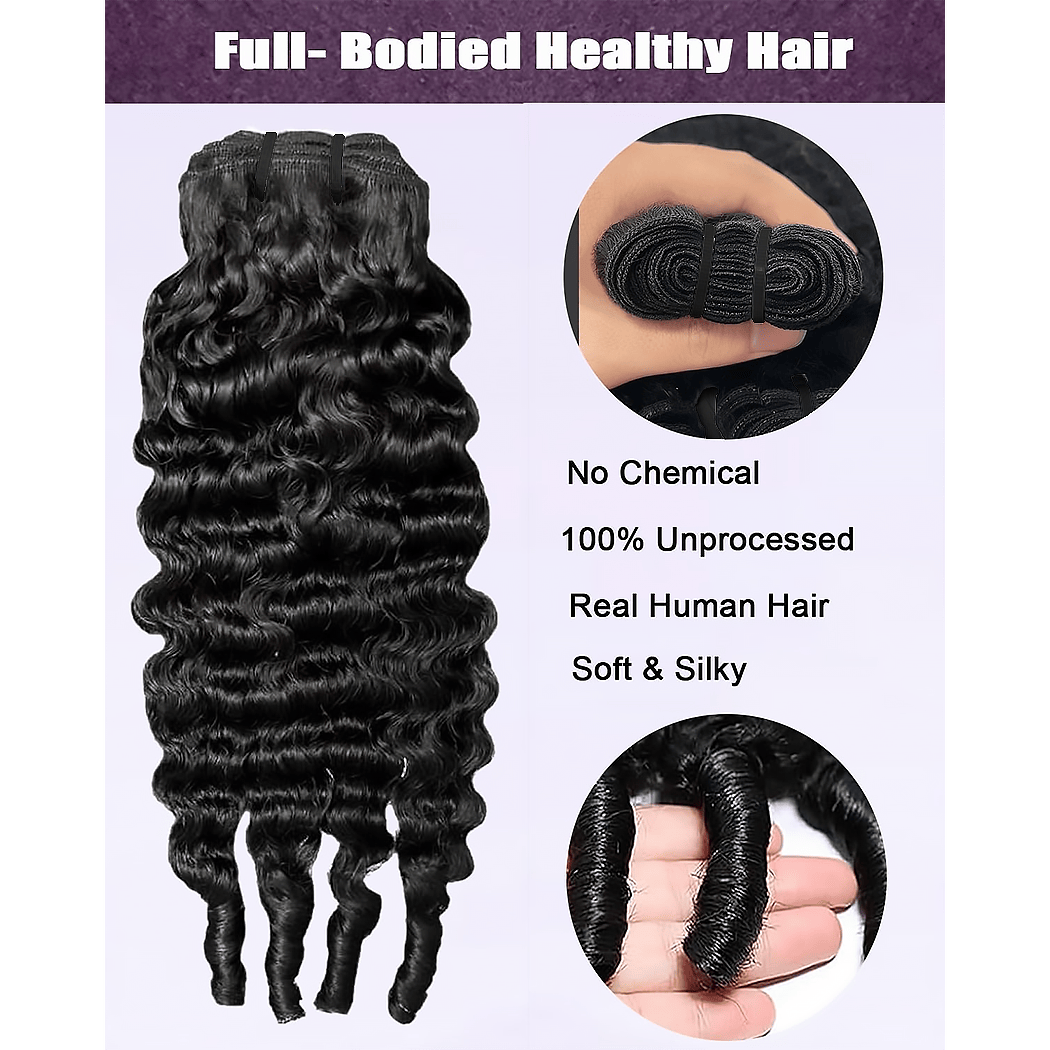 Burmese Curly Brazilian Virgin Human Hair Bundles – Natural Bounce & Soft Texture, 14–30 Inch