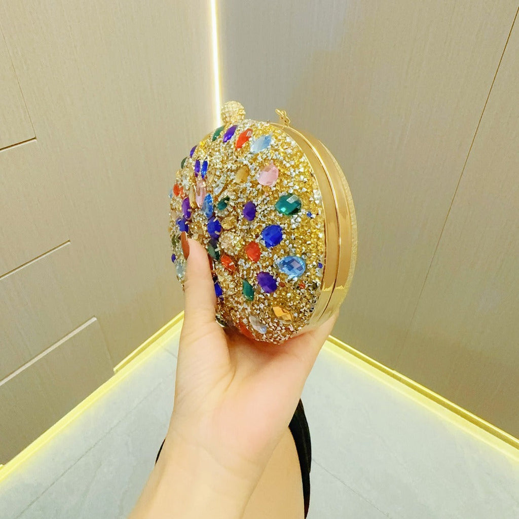 Luxury Rhinestone Evening Clutch for Women – Sparkling Wedding & Party Handbag