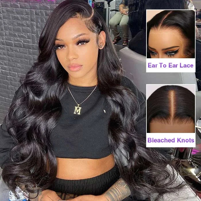 Brazilian Body Wave Human Hair Wig – HD Lace, 180%–200% Density, 16–40 Inch