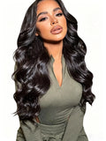 Brazilian Body Wave Human Hair Wig – HD Lace, 180%–200% Density, 16–40 Inch