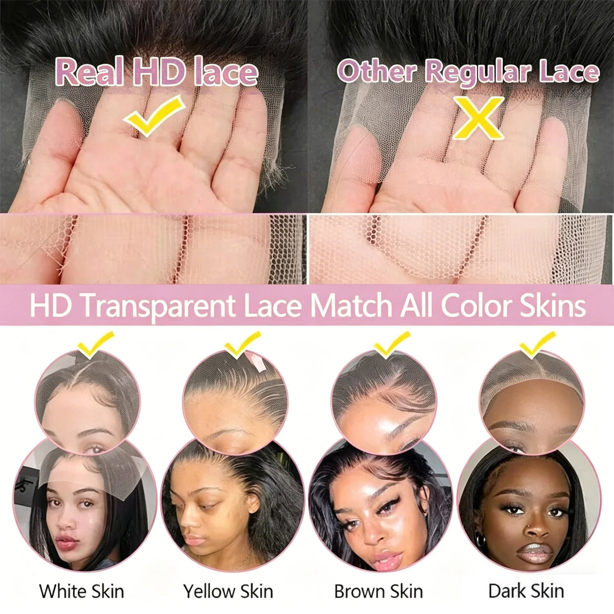 Brazilian Body Wave Human Hair Wig – HD Lace, 180%–200% Density, 16–40 Inch