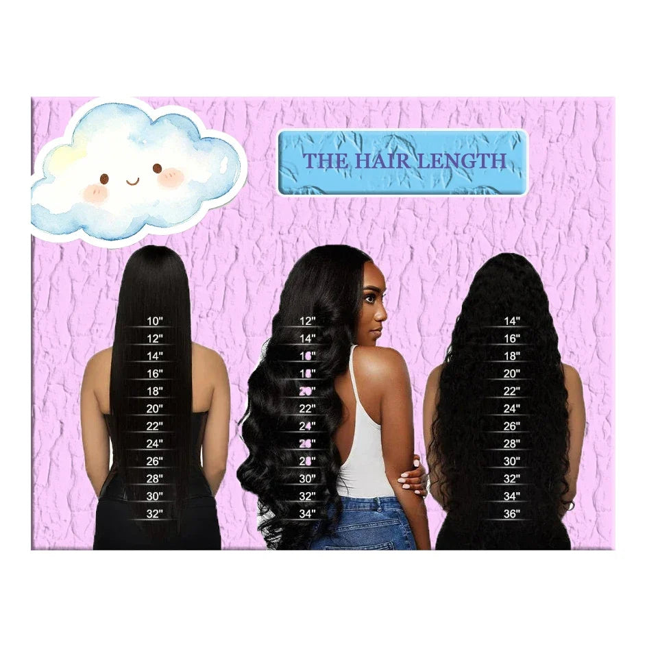 Brazilian Body Wave Human Hair Wig – HD Lace, 180%–200% Density, 16–40 Inch