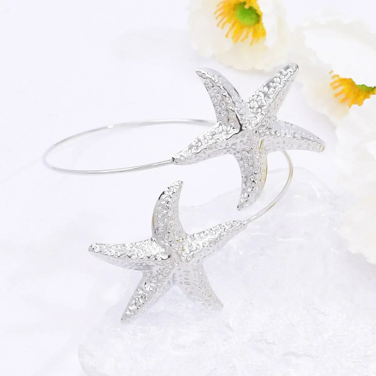 Golden Starfish Arm Cuff Bracelet for Women | Sidewalk Aura