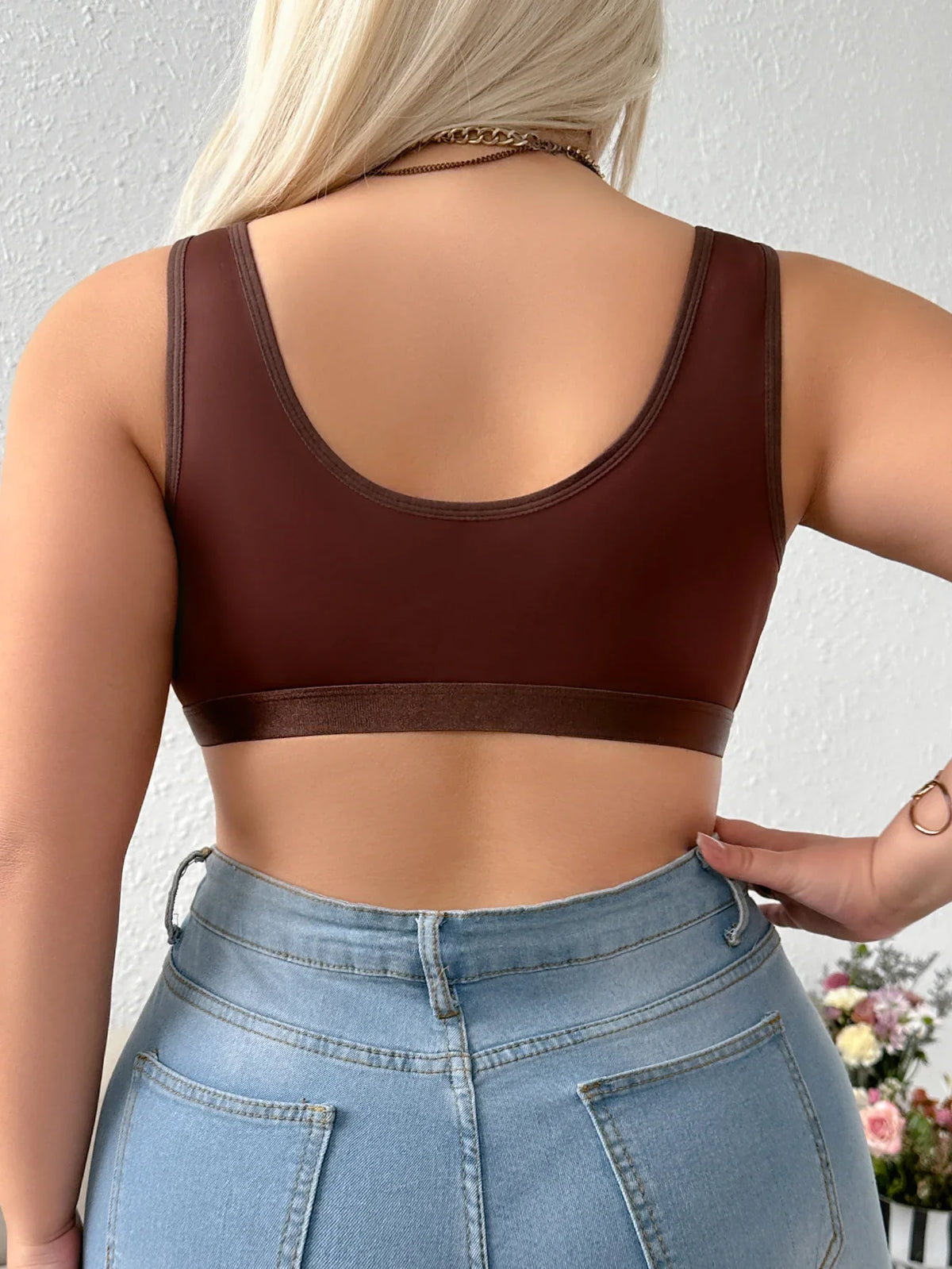 Everyday Comfort Plus Size Front-Closure Bra – Wireless Push-Up Full Coverage Bralette
