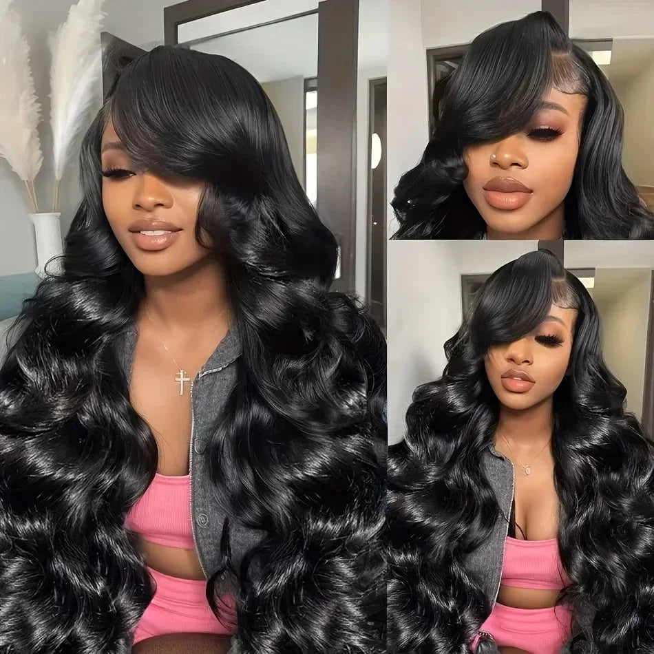 Brazilian Body Wave Human Hair Wig – HD Lace, 180%–200% Density, 16–40 Inch