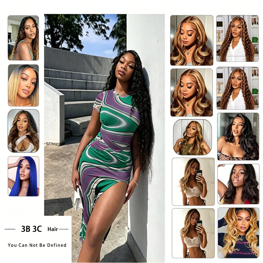Brazilian Body Wave Human Hair Wig – HD Lace, 180%–200% Density, 16–40 Inch