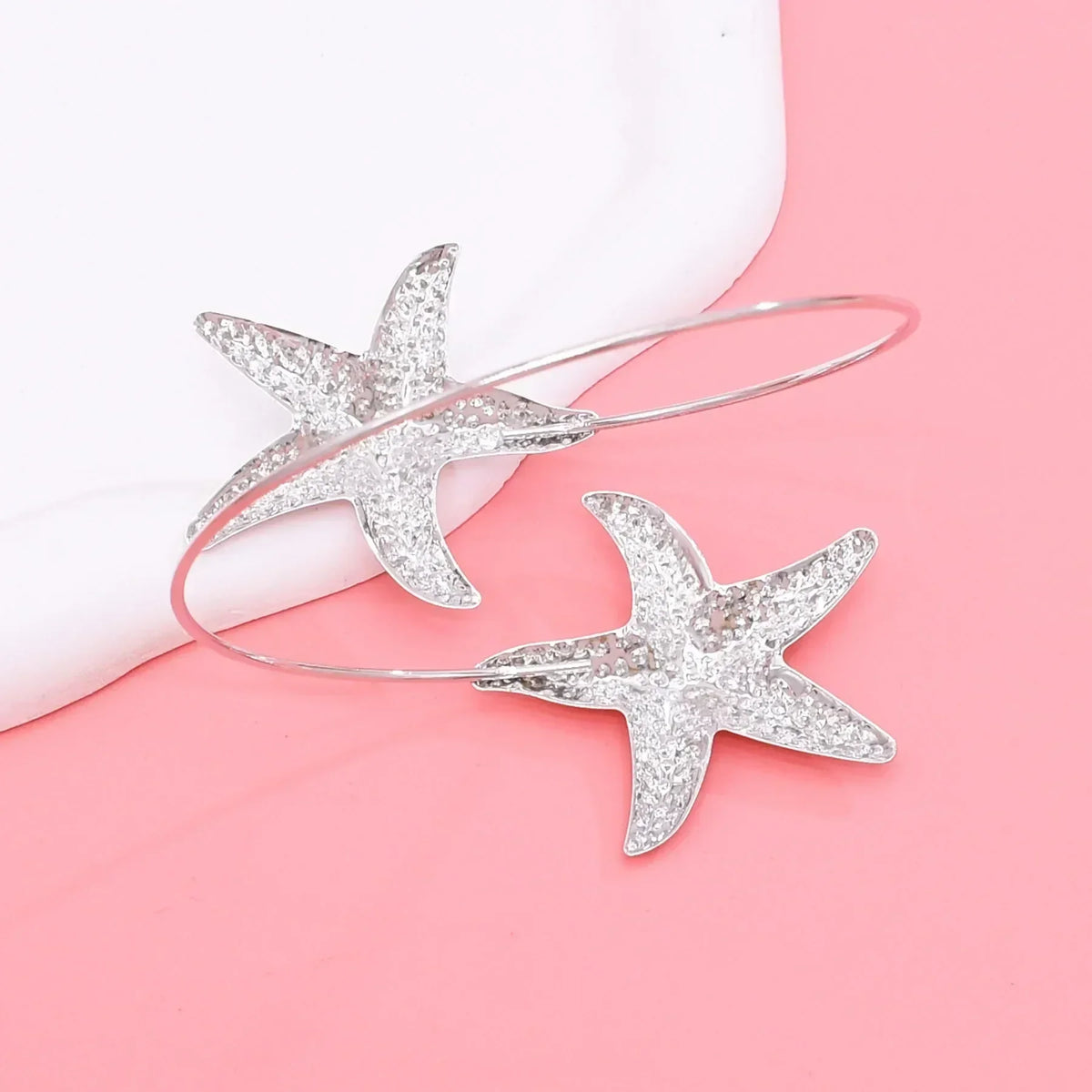 Golden Starfish Arm Cuff Bracelet for Women | Sidewalk Aura