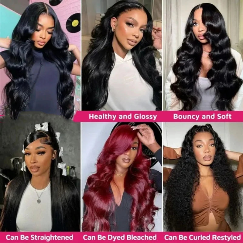 42 Inch Body Wave Brazilian Virgin Human Hair Bundles – Natural Black, Unprocessed 12A Hair Extensions
