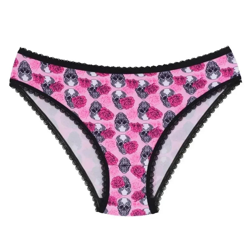 Halloween Lace Low-Waist Seamless Briefs – Soft, Breathable & Invisible Women’s Panties