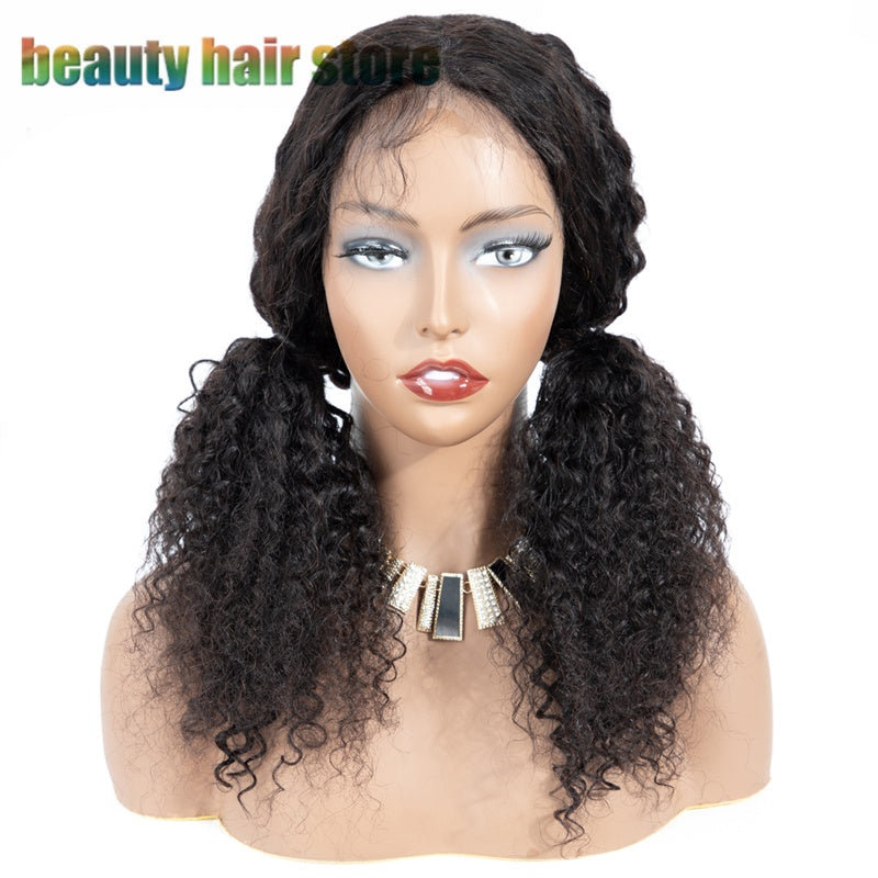 Brazilian Kinky Curly Lace Front Human Hair Wig – Natural Texture & Full Look