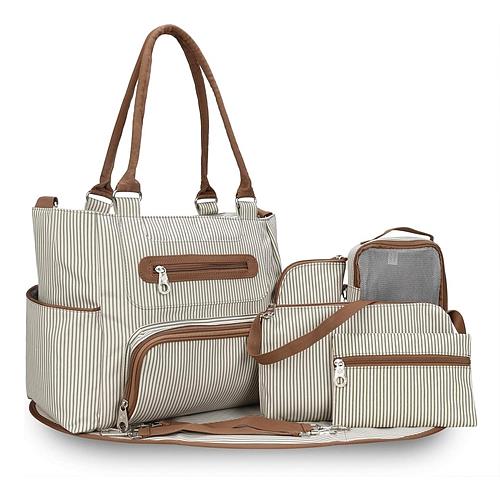 8-Piece Baby Diaper Bag Set – Complete Nappy Changing & Travel Essentials