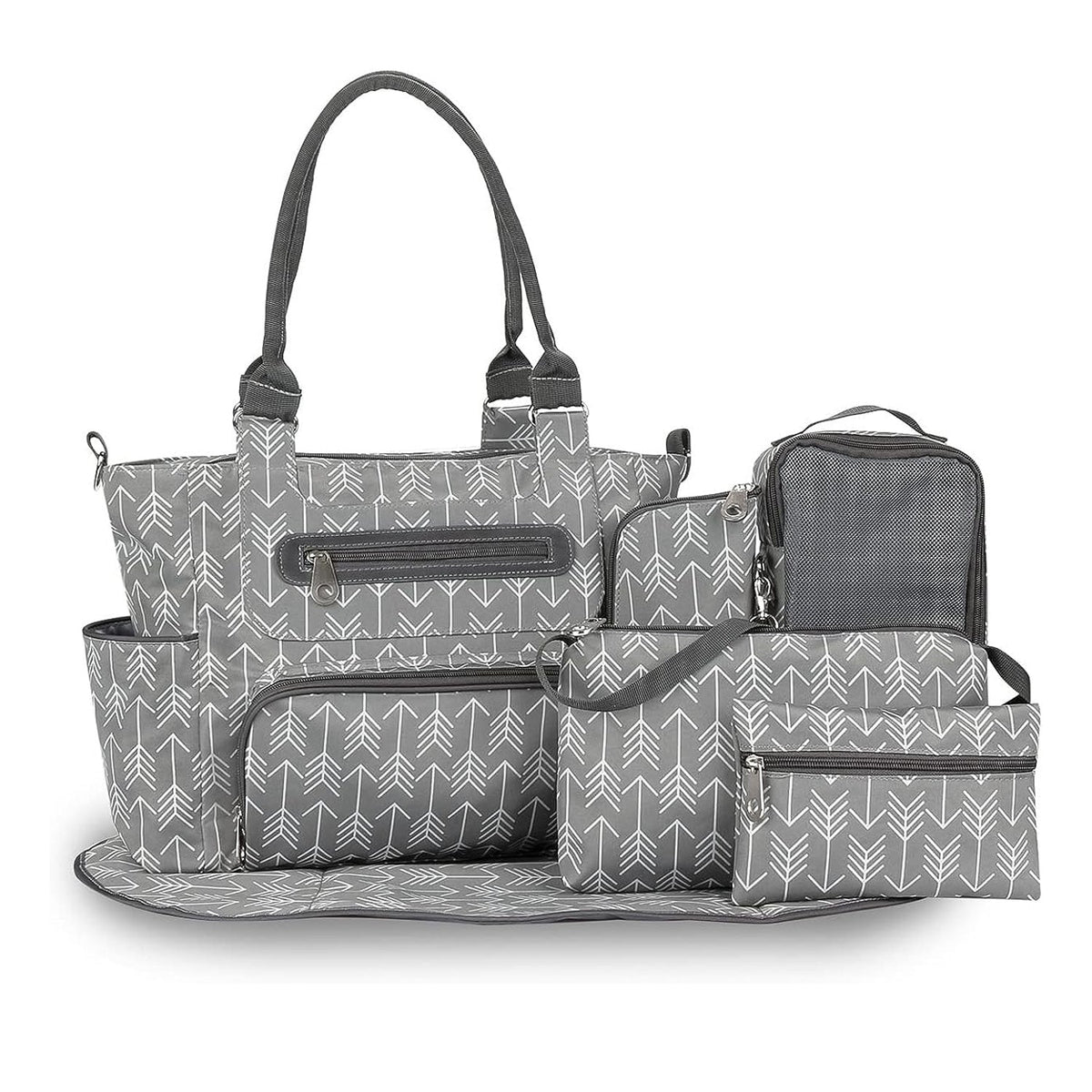 8-Piece Baby Diaper Bag Set – Complete Nappy Changing & Travel Essentials
