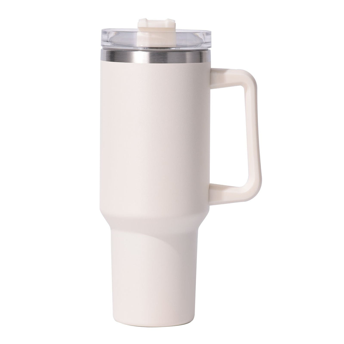 40oz Insulated Tumbler with Handle & Straw – Large Stainless Steel Travel Cup for Women & Men