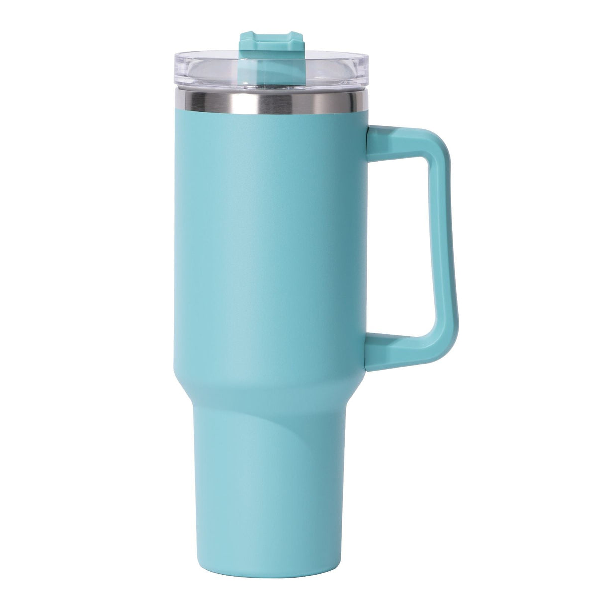40oz Insulated Tumbler with Handle & Straw – Large Stainless Steel Travel Cup for Women & Men