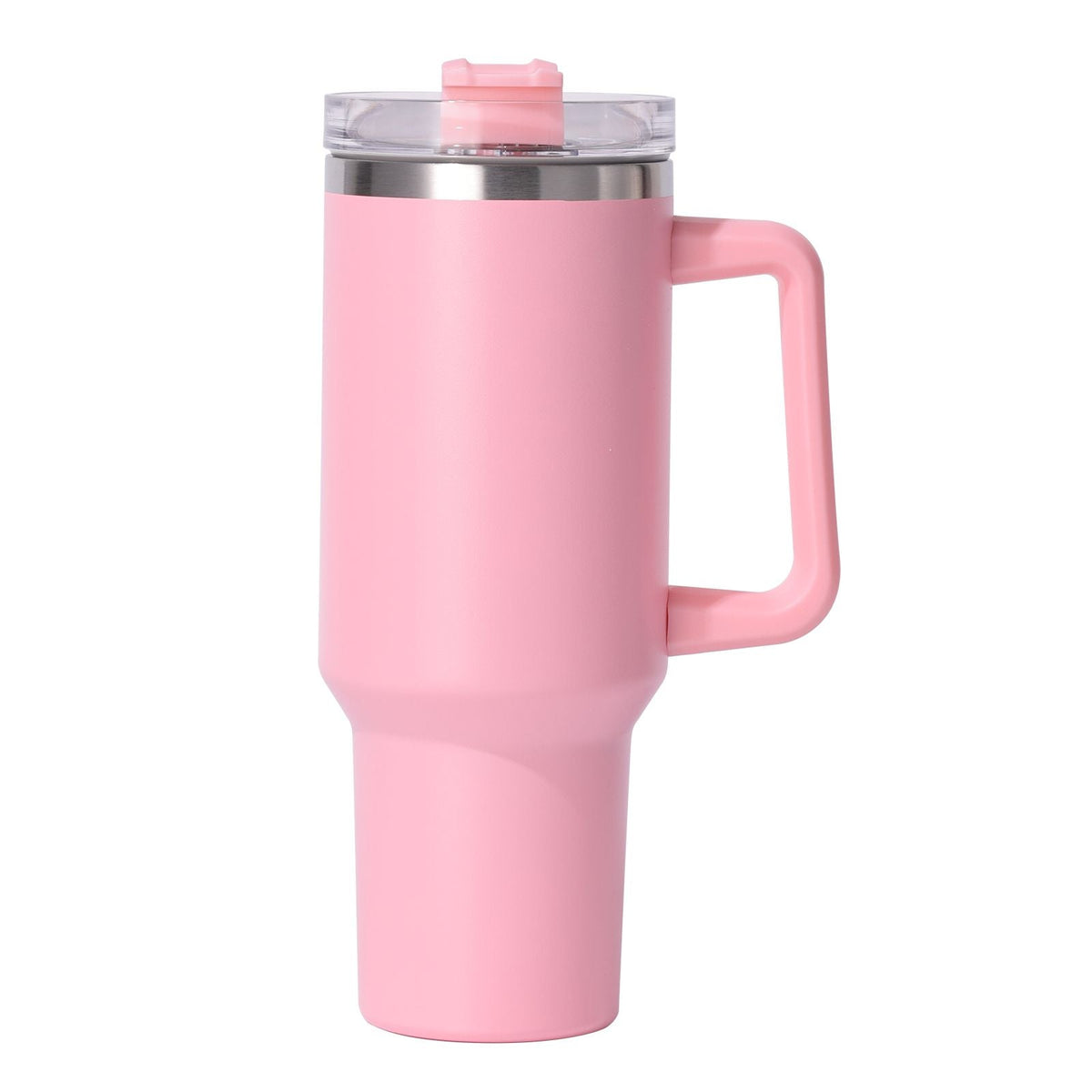 40oz Insulated Tumbler with Handle & Straw – Large Stainless Steel Travel Cup for Women & Men